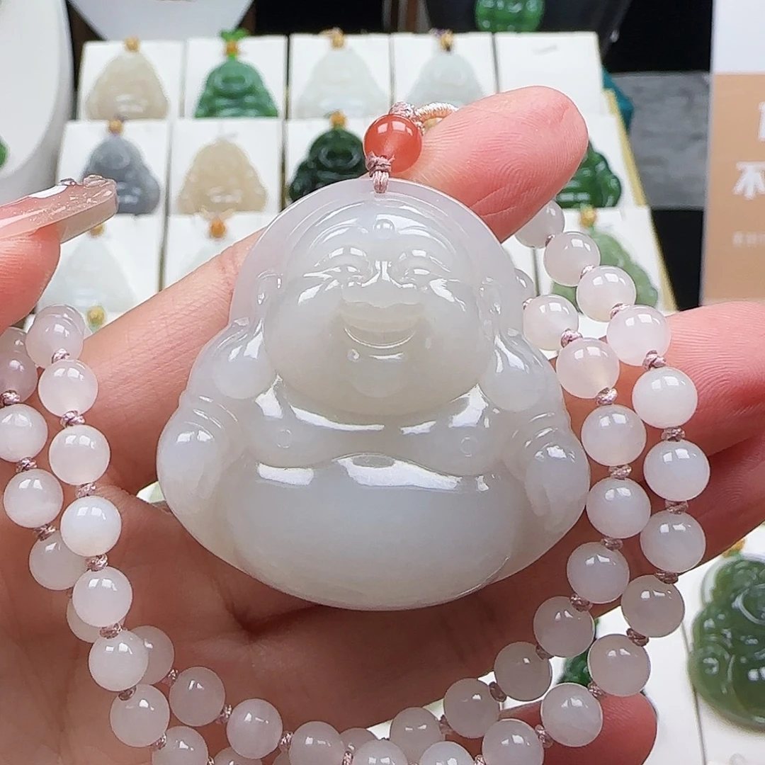 和田玉未镶嵌颈饰45