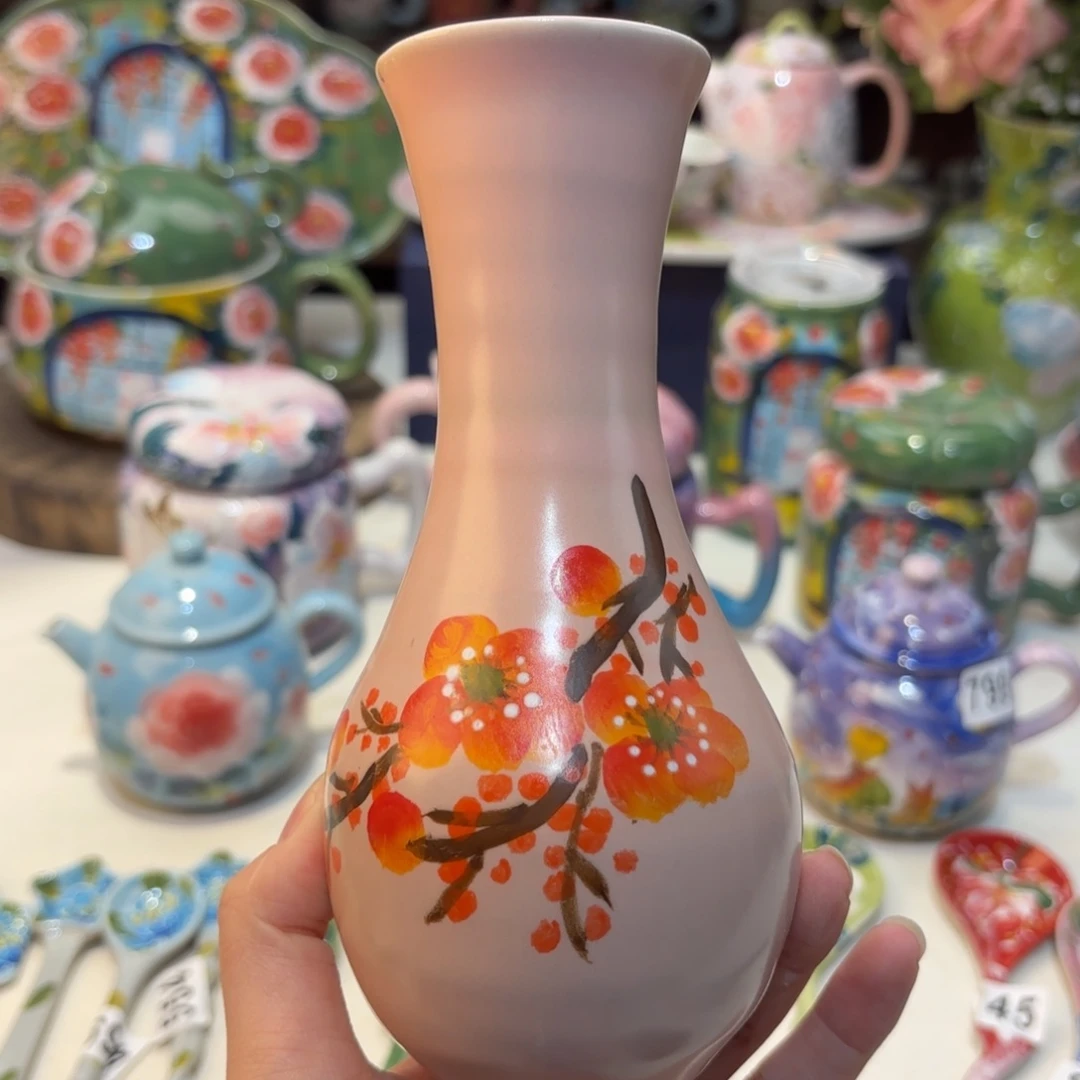 景德镇手绘高温釉下彩陶瓷茶具