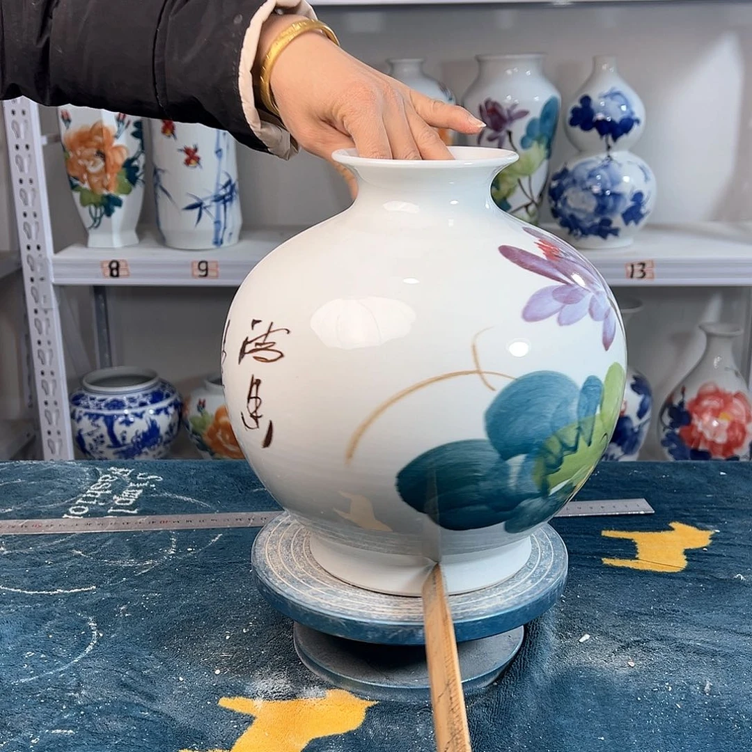 摆件景德镇陶瓷石鸟