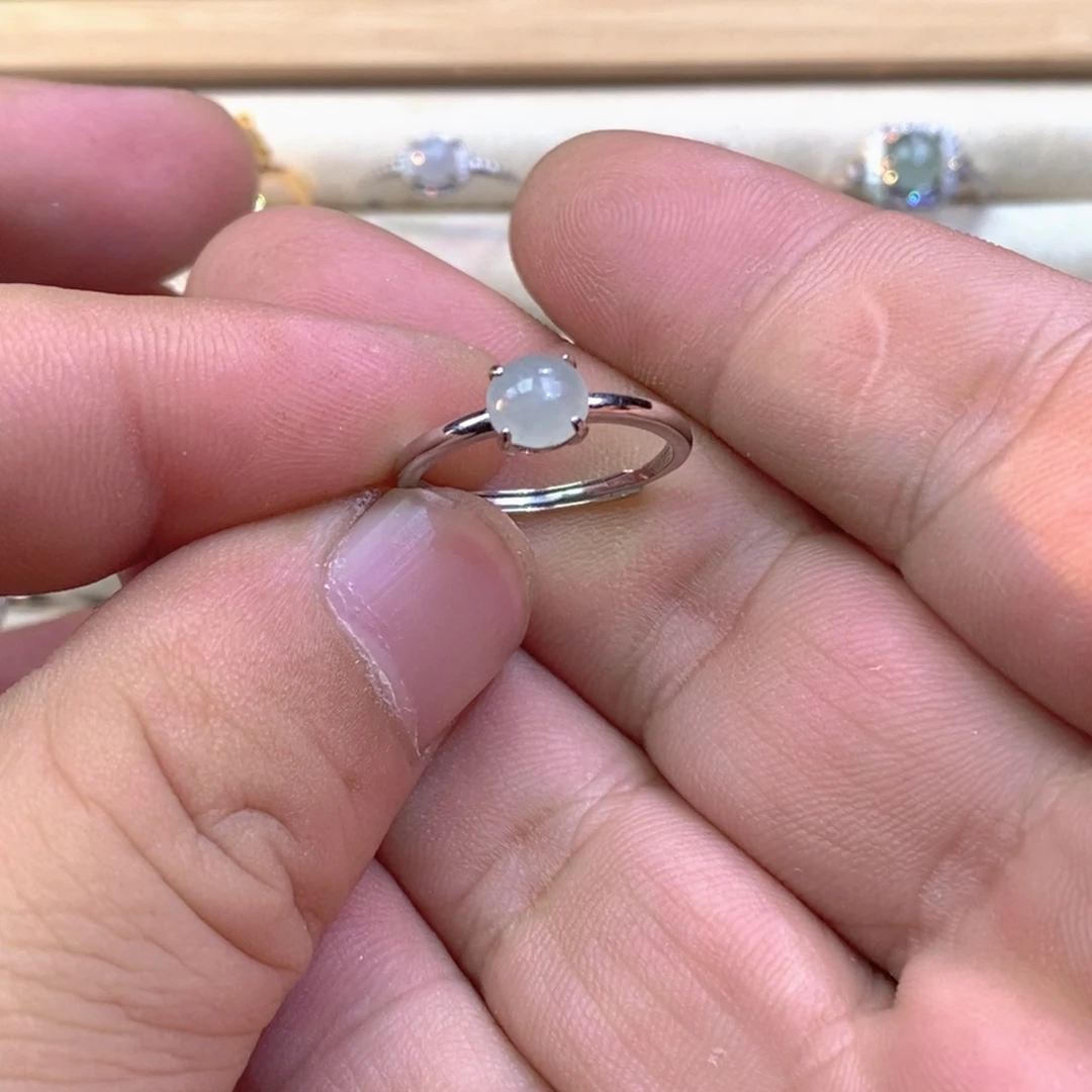 翡翠未镶嵌戒指翡翠戒面