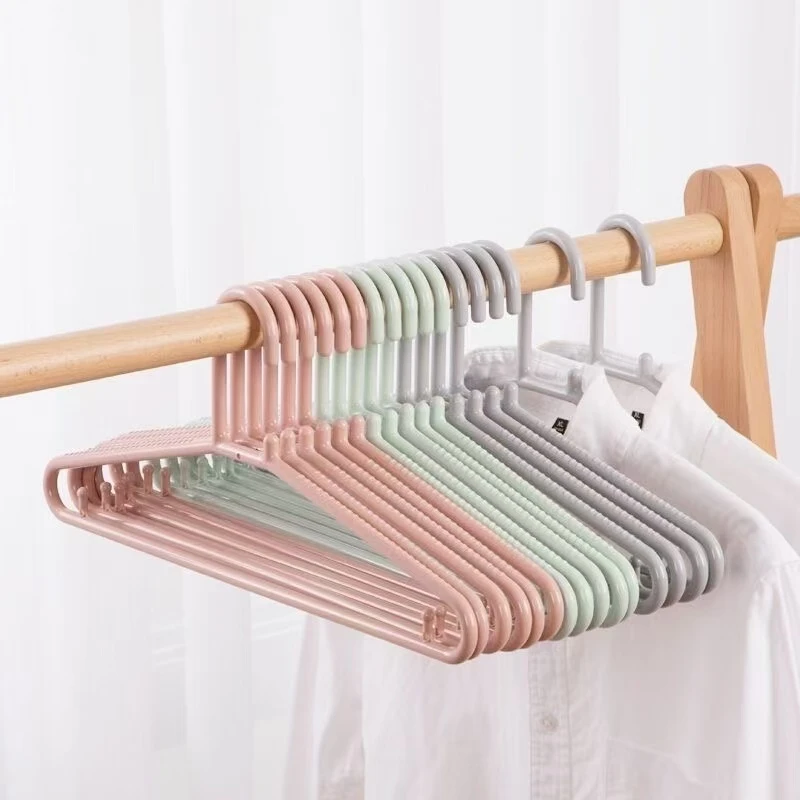 好美丽衣架家用加厚加粗塑料衣架子晒衣服撑子耐用防滑宿舍晾衣撑