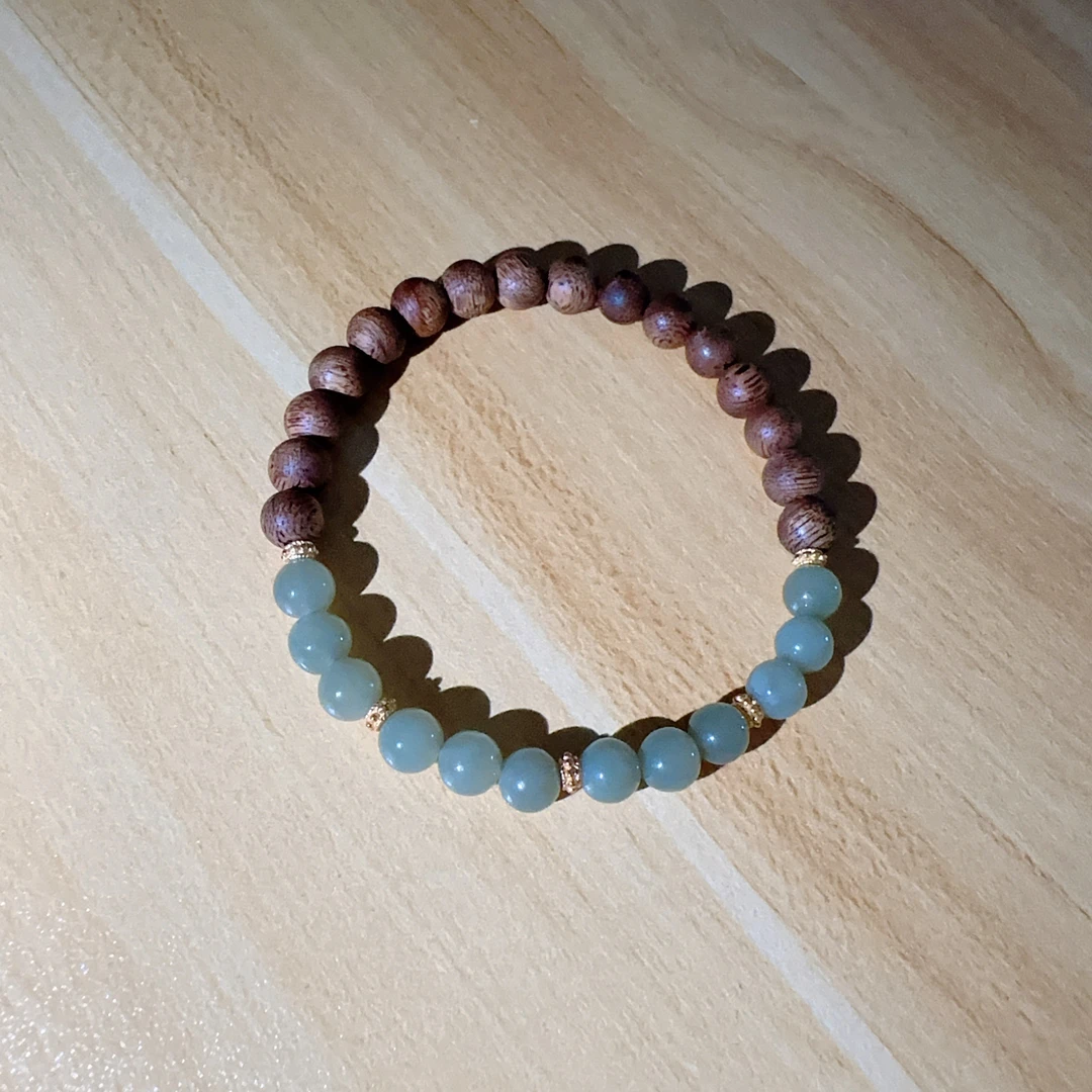 沉香沉香圆珠设计款单圈手串 七 XK010805