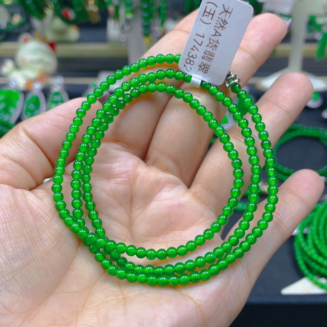 颈饰未镶嵌翡翠毕业正阳绿3
