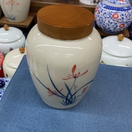 瓷片陶瓷茶叶罐密封罐