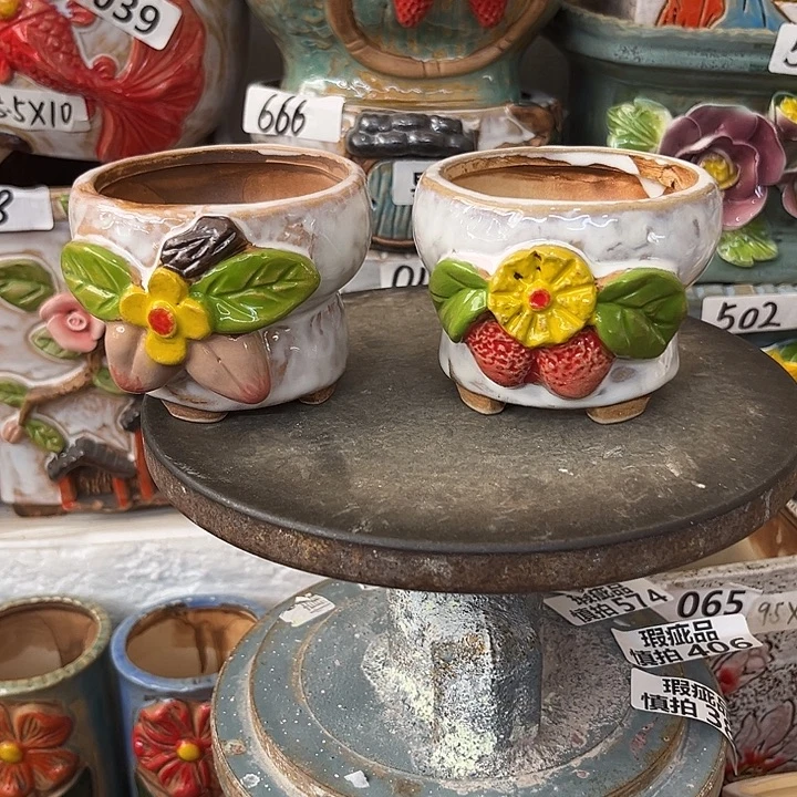 粗陶材质多肉花盆