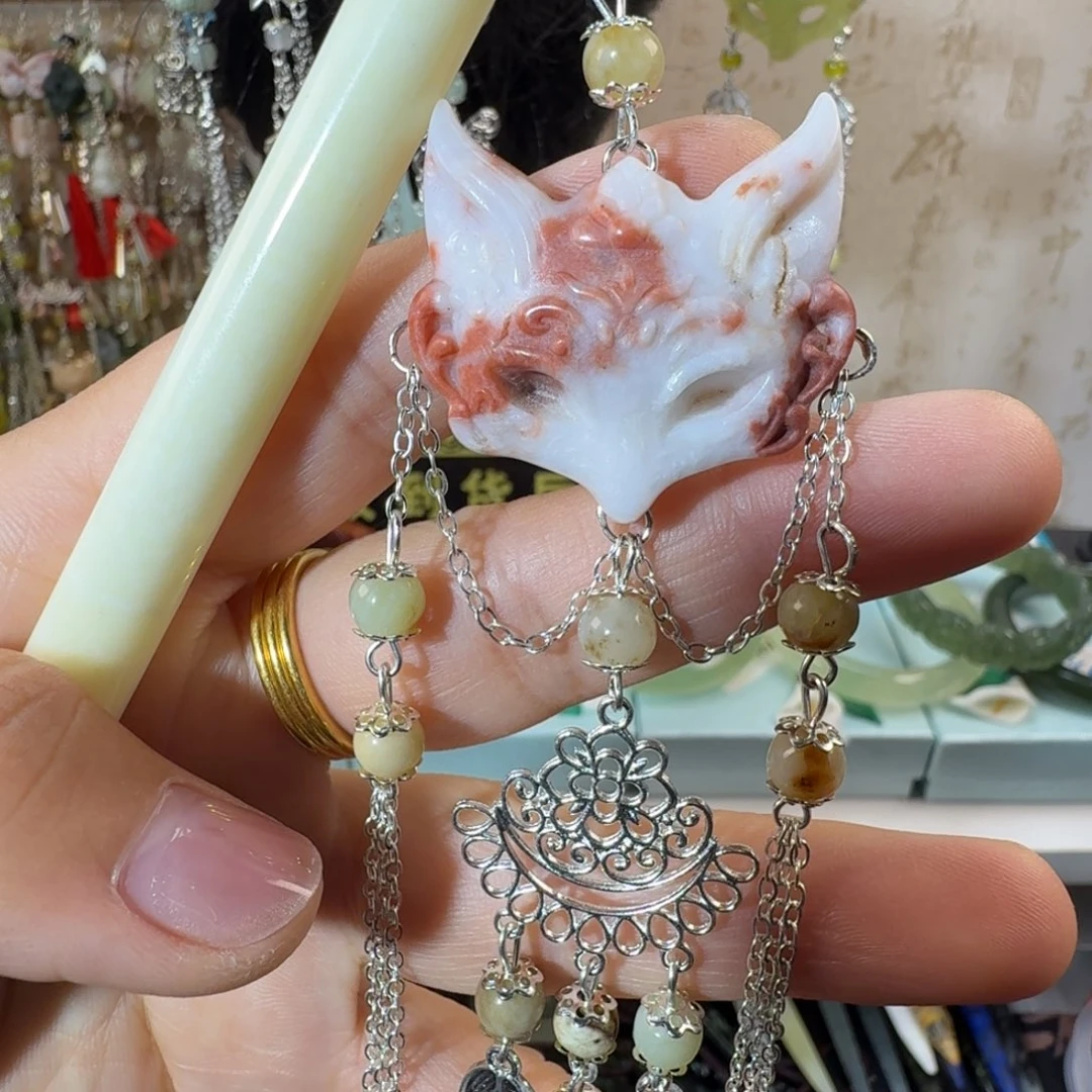 未镶嵌岫玉发簪福利款两个包邮