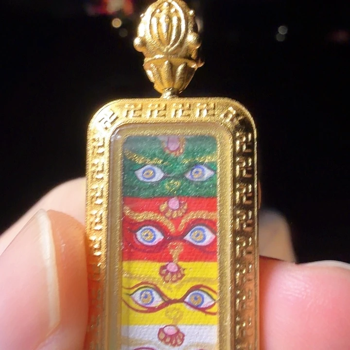 吊坠五路c-热贡纯手绘-毛毛