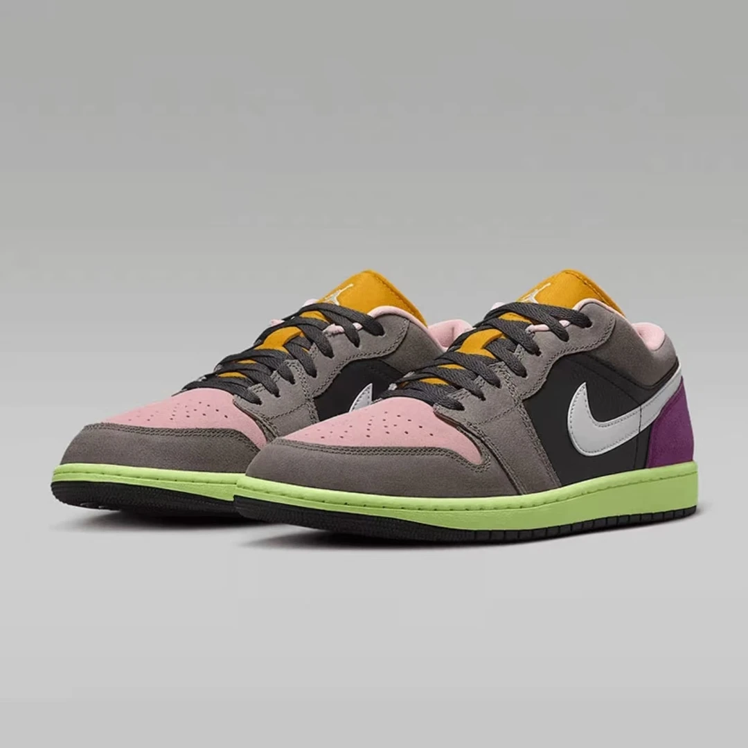 Nike/耐克官方正品AJ1小丑低帮男子透气休闲板鞋HQ2010-005流光风