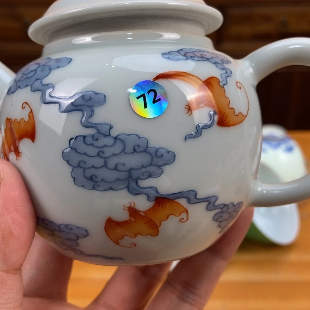 手绘茶具现在制品