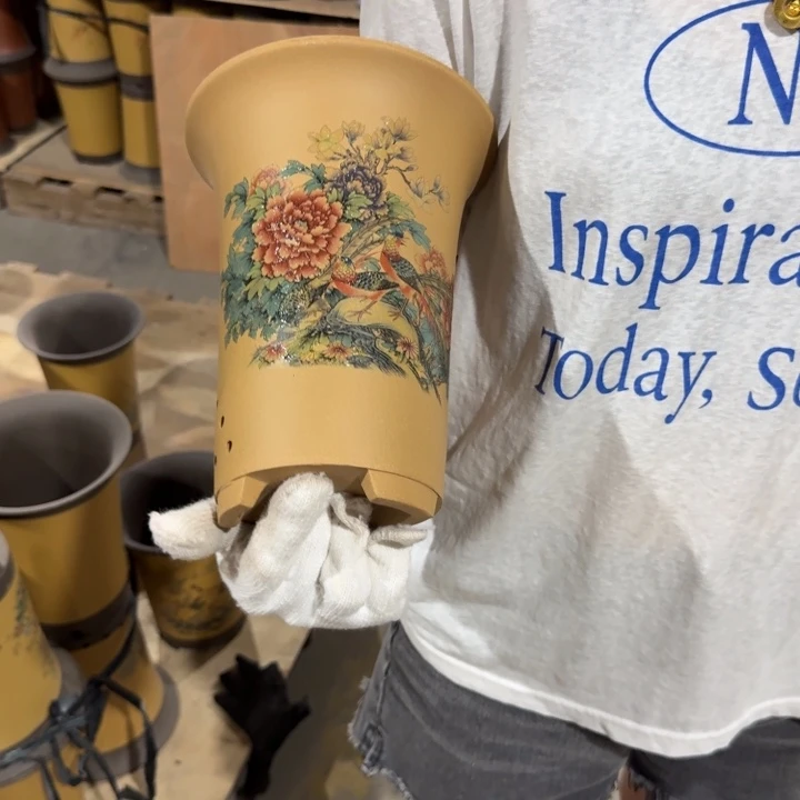 紫砂紫砂花盆破损补发