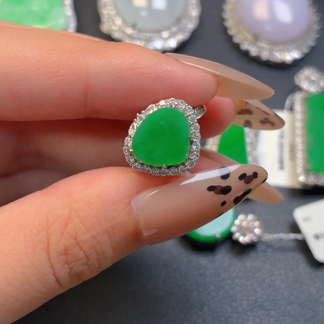 翡翠银S925镶嵌颈饰