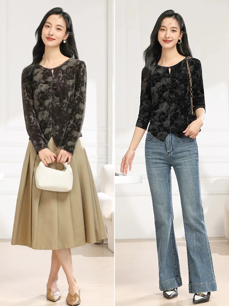 A62-女士春秋款蕾丝打底裙