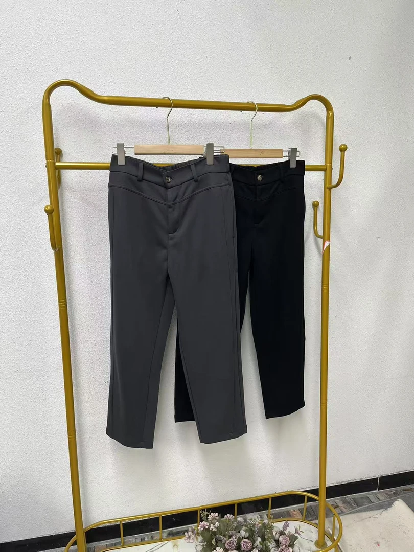 唯琳剪标   8仓A5-9-6004款   弹力秋冬休闲直筒裤长90