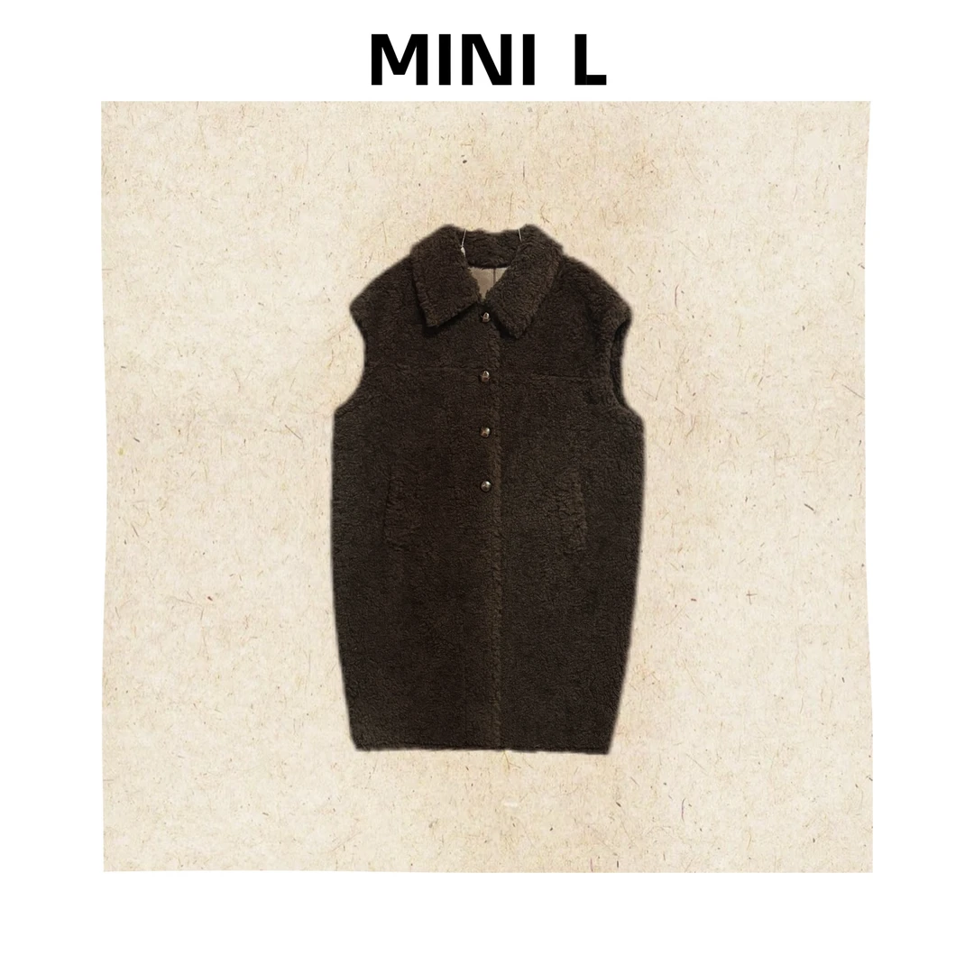 [MINI L]“绒熹”解构主义时髦羊羔毛绒背心22602