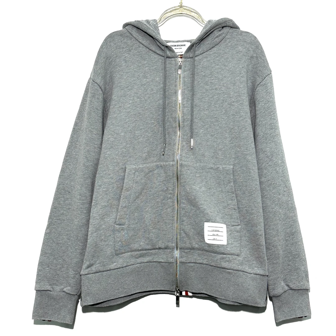 99新 THOMBROWNE 3码 后背条纹灰色外套 0594