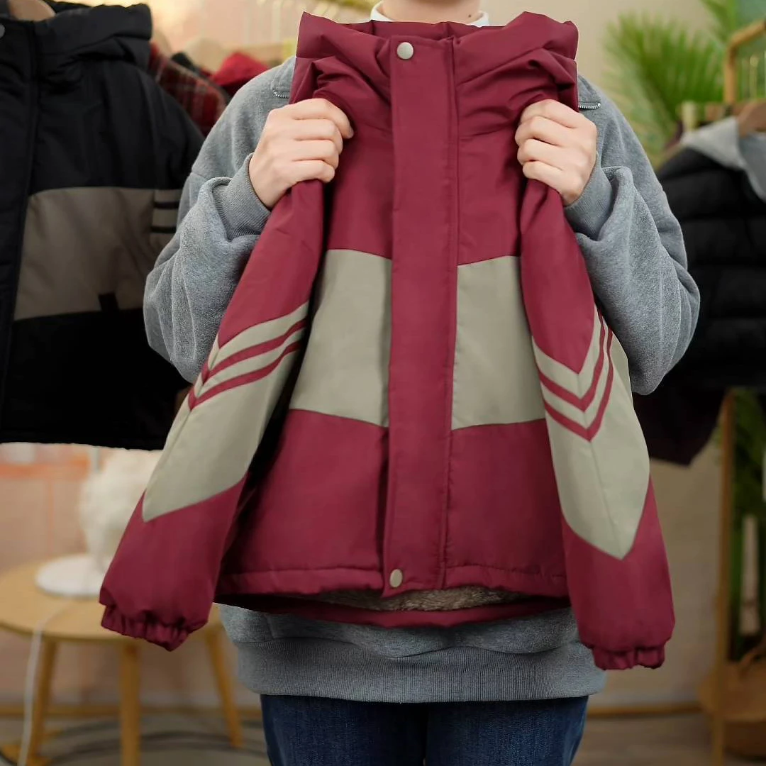 【加绒加厚派克服外套】儿童冬款棉服2025新款男女童中大童三防冬款