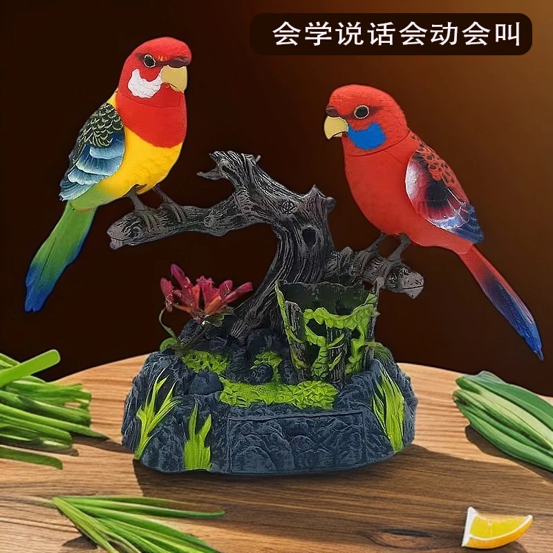 仿真鹦鹉会说话的小鸟玩具鸟笼儿童笼子电动老人家解闷神器老年人
