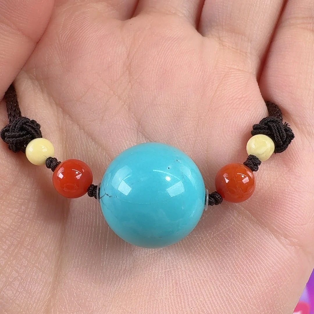 绿松石未镶嵌珠宝奇石17mm+