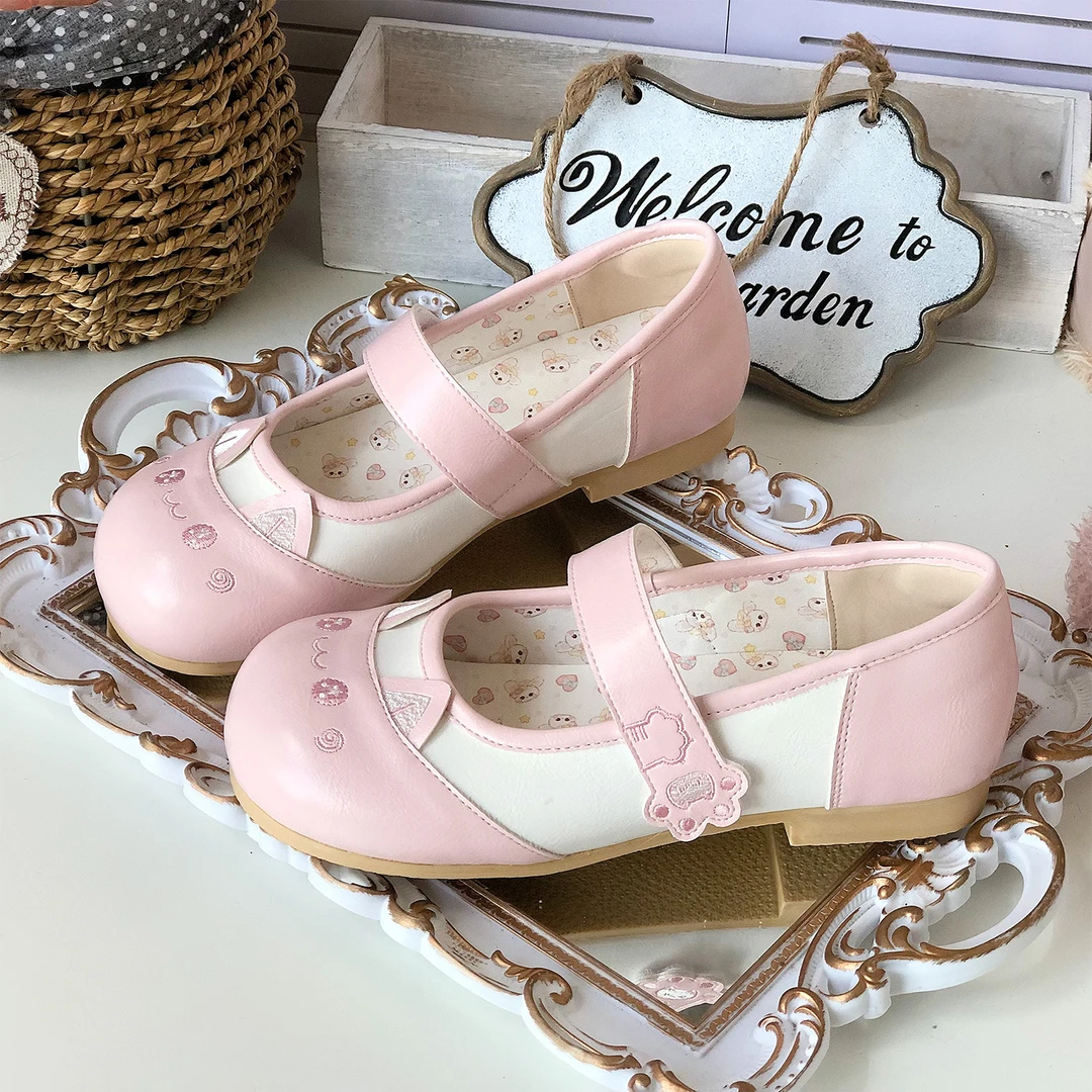 【糯米喵喵】糯米兔兔olita原创室内鞋日系玛丽珍女单鞋可爱小皮鞋