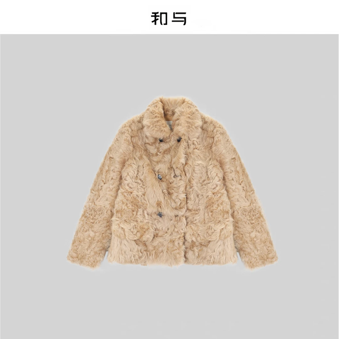 和与｜金色星辰小湖羊皮草外套H54ALU551U