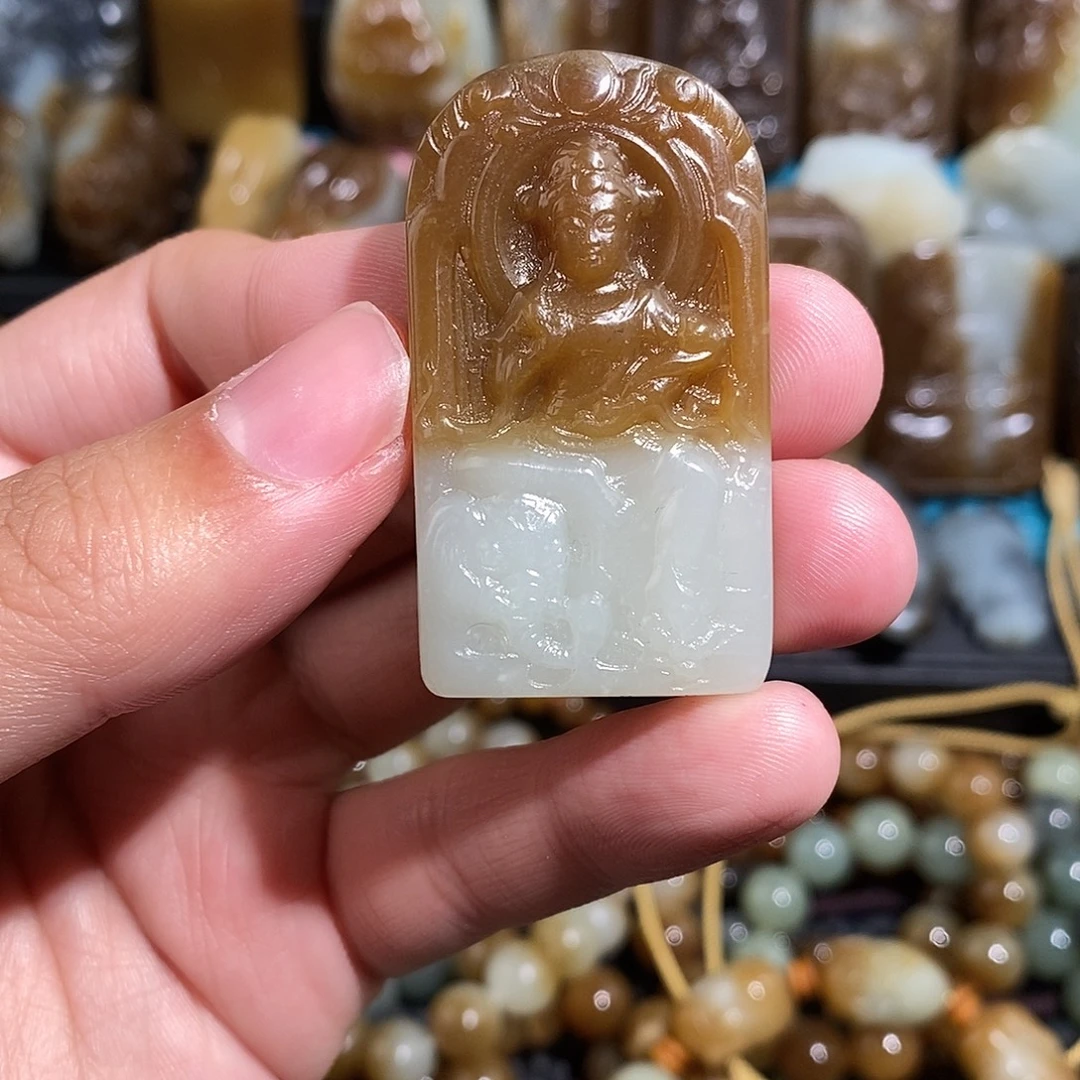 和田玉未镶嵌挂件