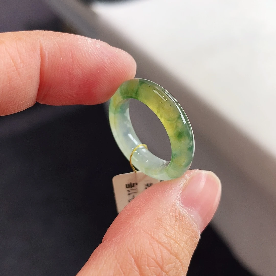 翡翠未镶嵌戒指10-11号