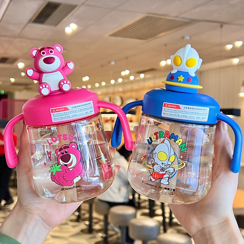 PPSU儿童牛奶杯1-2-3岁以上饮水杯宝宝喝奶奶瓶直饮两用吸管杯