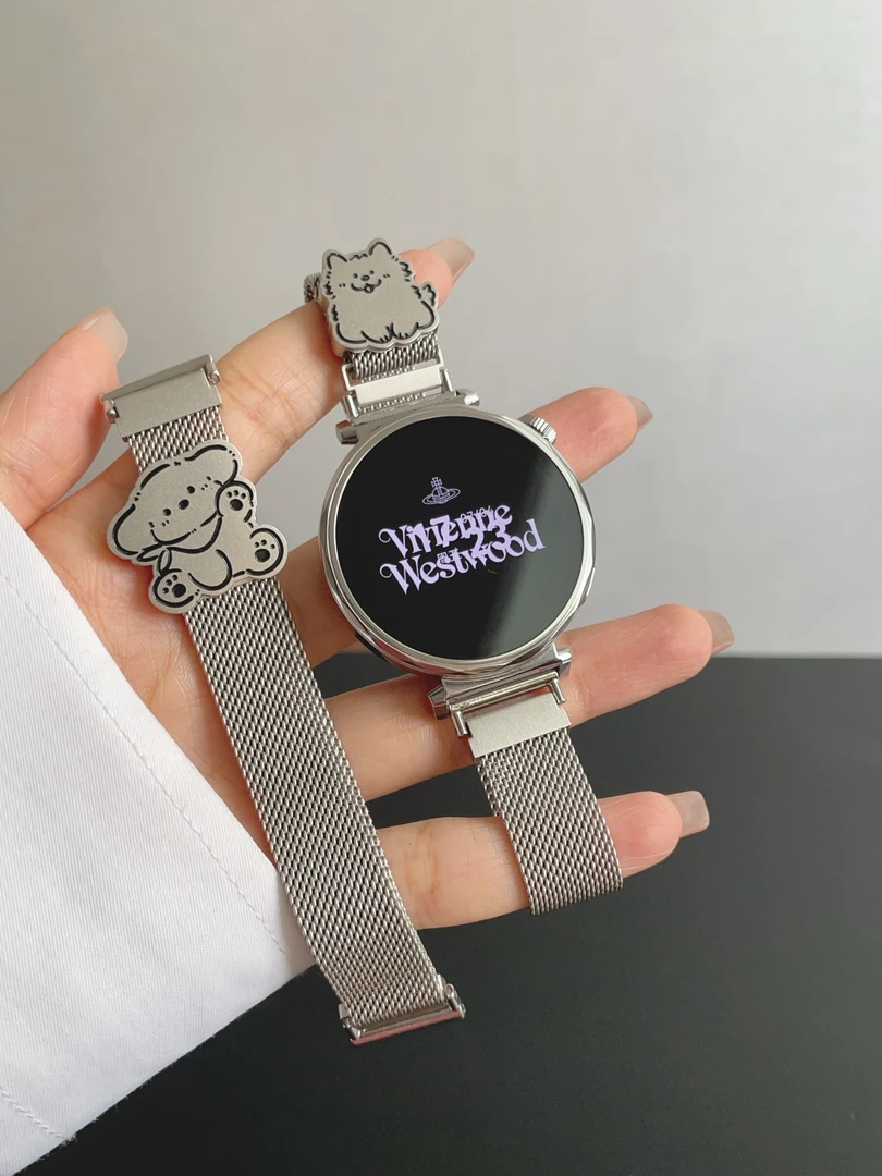 适用华为gt5gt4表带小米S4可爱击掌小狗Oppox2mini米兰iWatch腕带