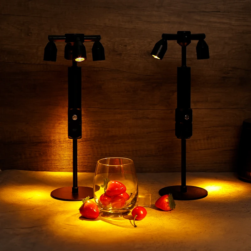 充电酒吧摆摊照明卧室家用桌面打孔中山射灯背景灯酒吧灯光氛围灯