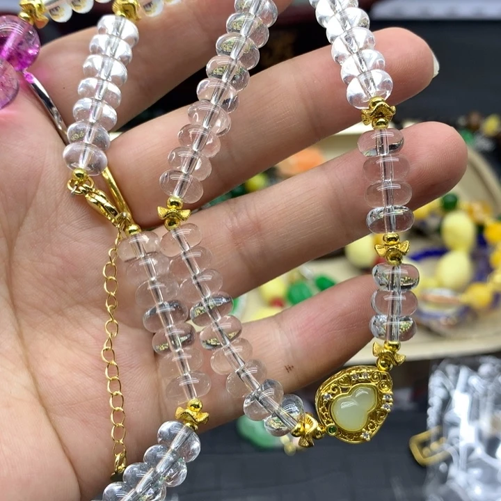 银S925镶嵌颈饰水晶吊坠