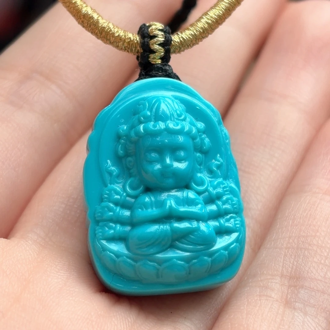 绿松石未镶嵌颈饰