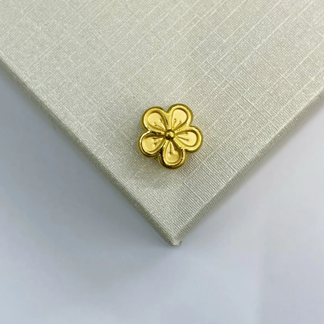 辉通黄金足金999永不凋零桃花DP2496-01110