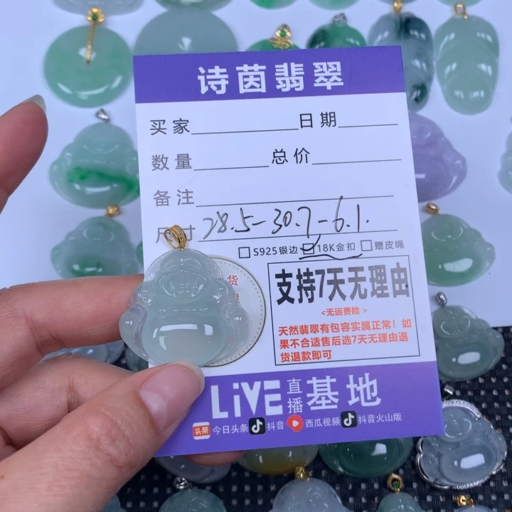 猪***猪翡翠未镶嵌颈饰天然