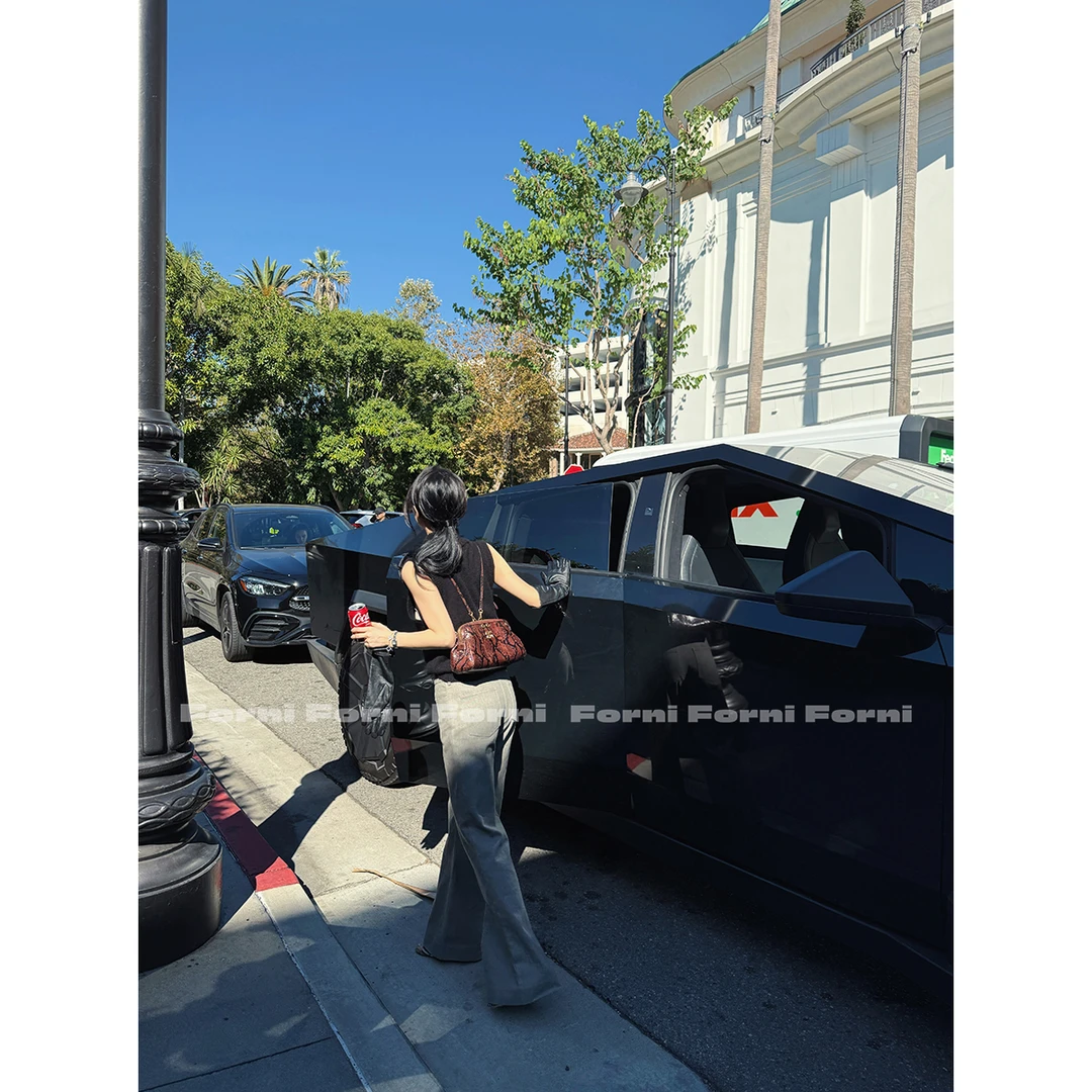 FORNI 加薪裤 100全棉做旧水洗褪色微喇牛仔裤