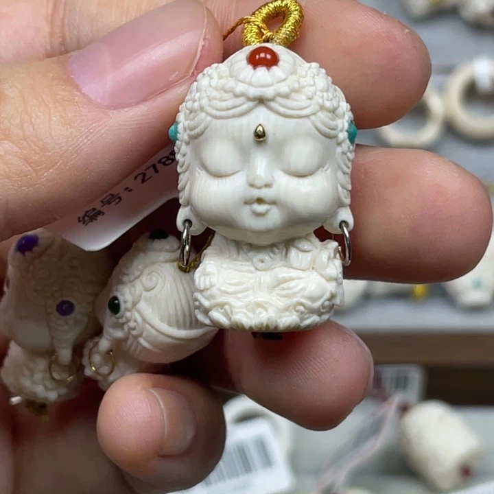 猛犸象牙手串/手链/手镯猛犸大号度母