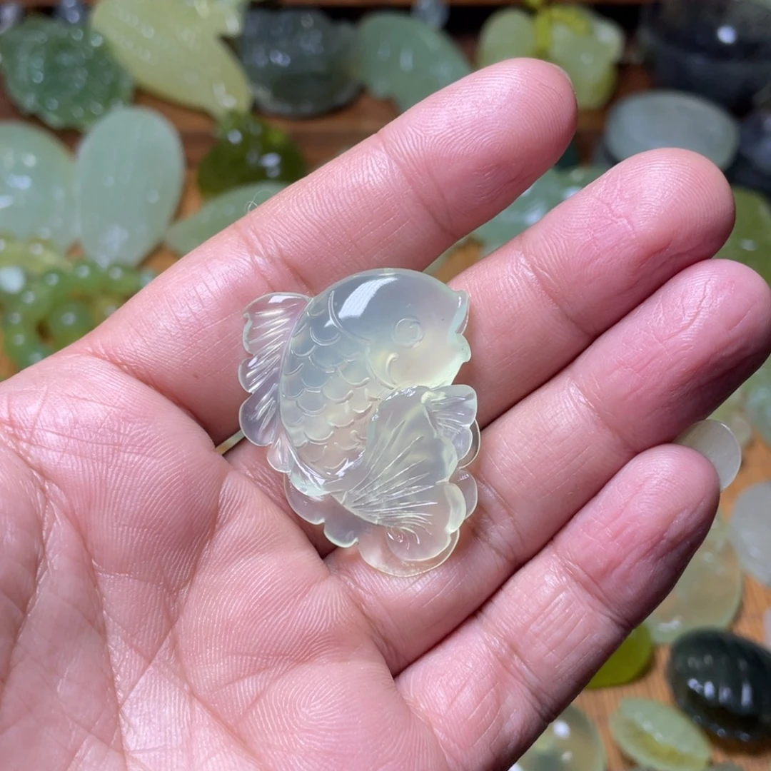 蛇纹石玉未镶嵌挂件