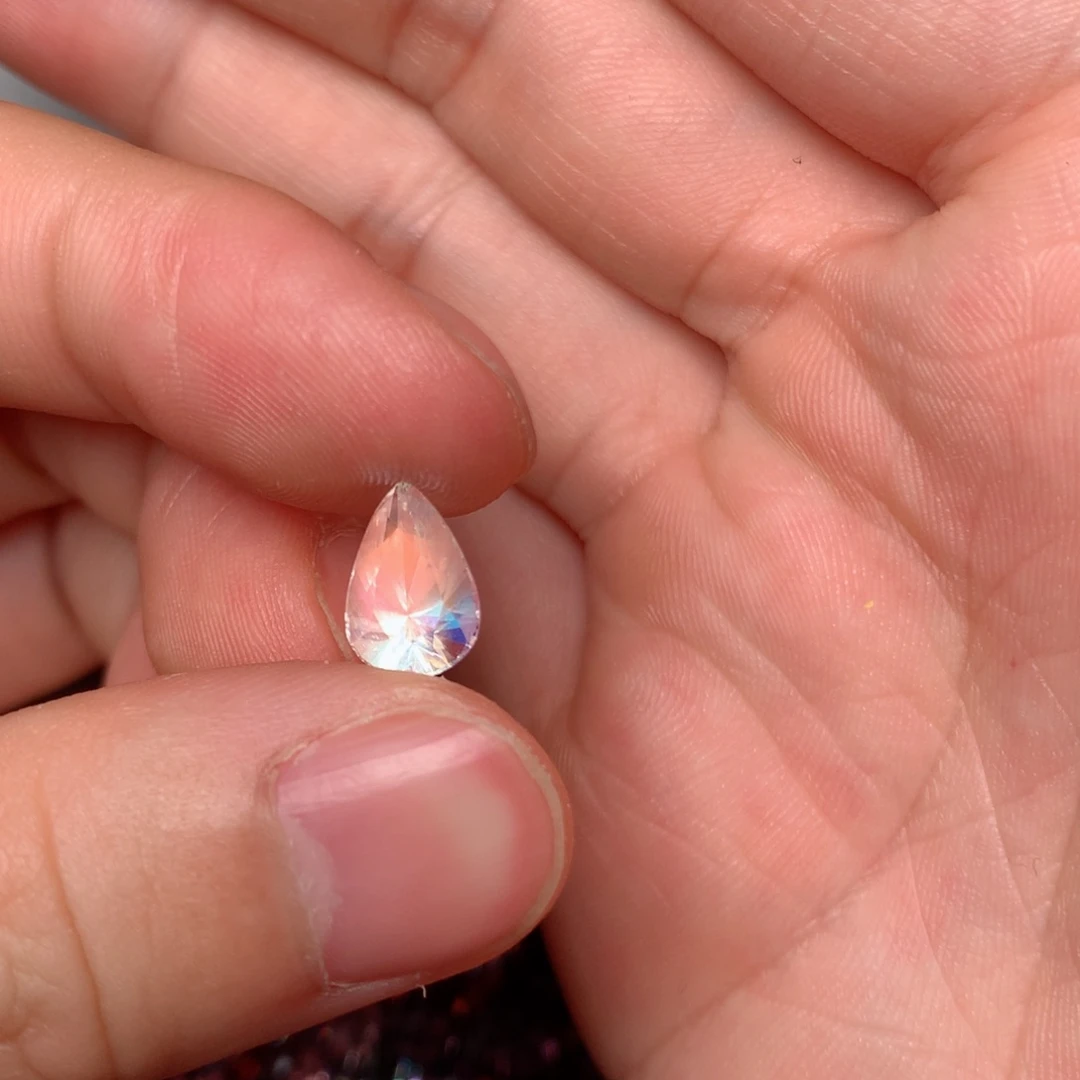 月光石裸石未镶嵌豆