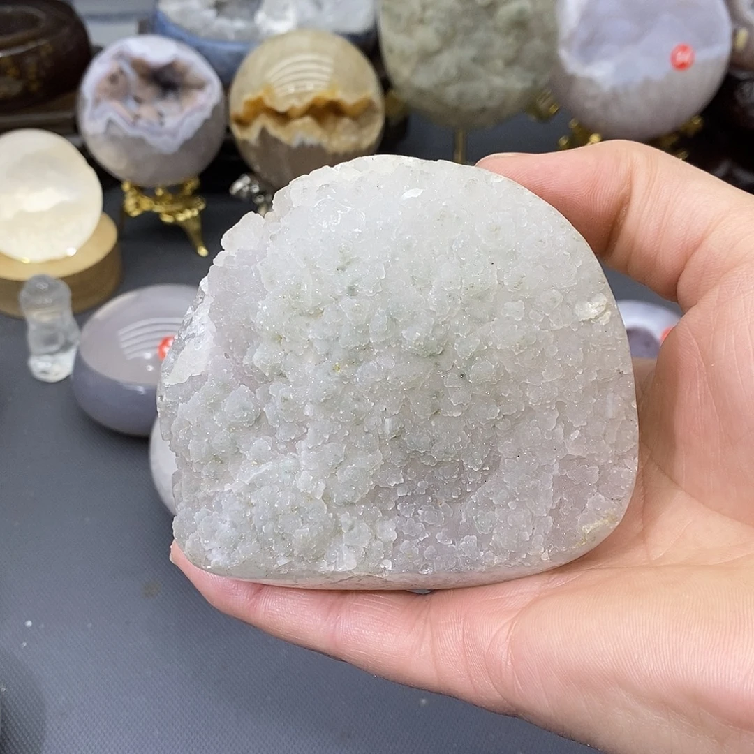 紫晶摆件未镶嵌绿软