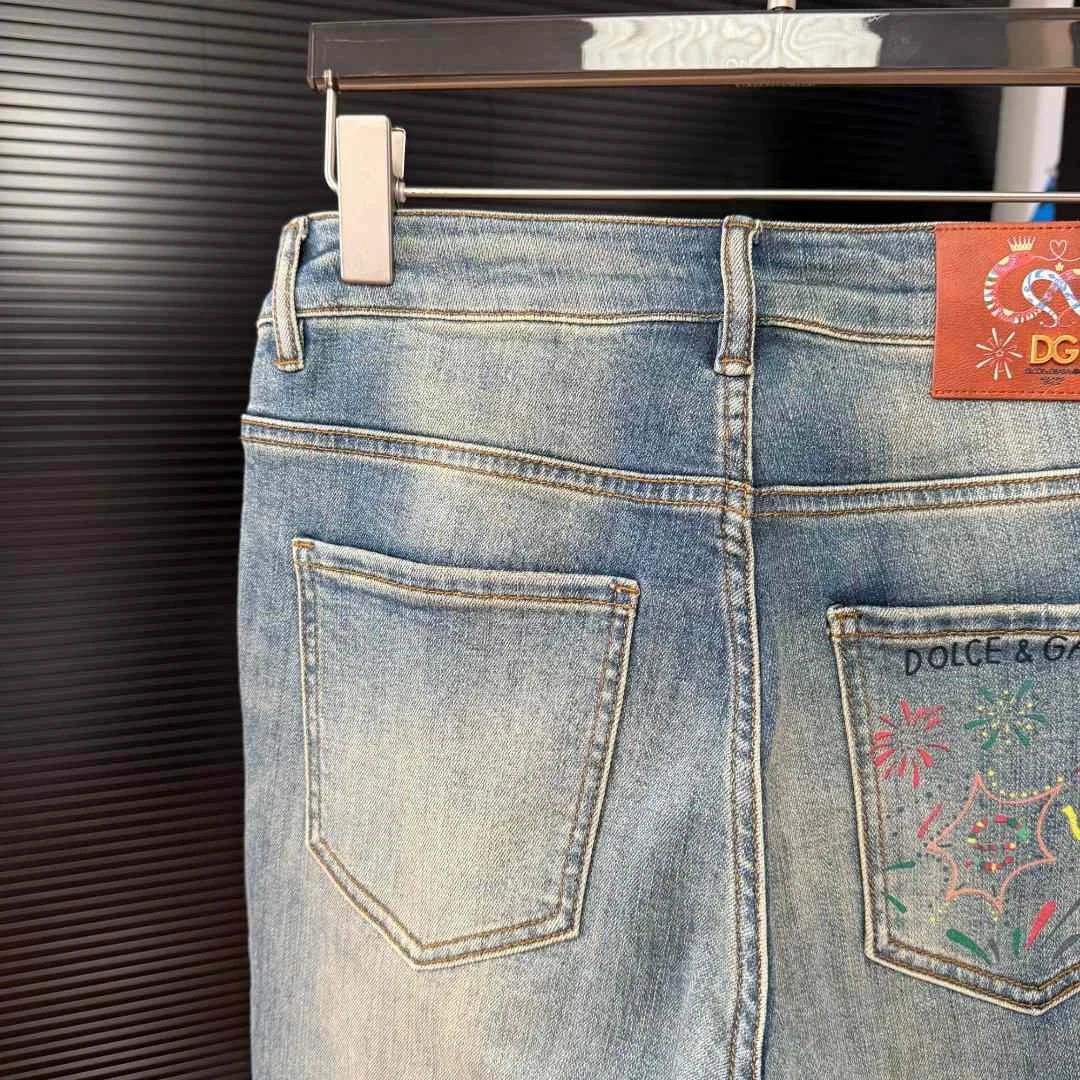 九分裤-秋季新款修身小直筒牛仔裤-6599