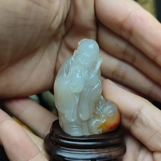 拈***笑寿山石寿山荔枝冻石