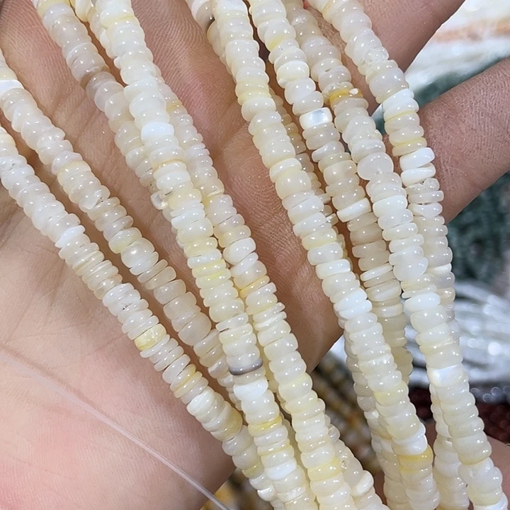 玛瑙/玉髓合金珠宝半成品2条5mm珍珠贝不规则隔片