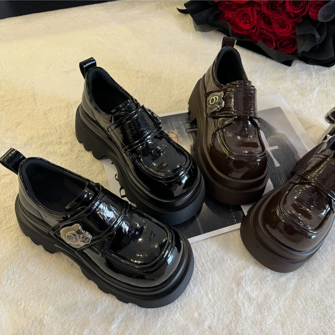 【大白】 理性消费NO退NO换 厚底春季新款舒适乐福鞋250014