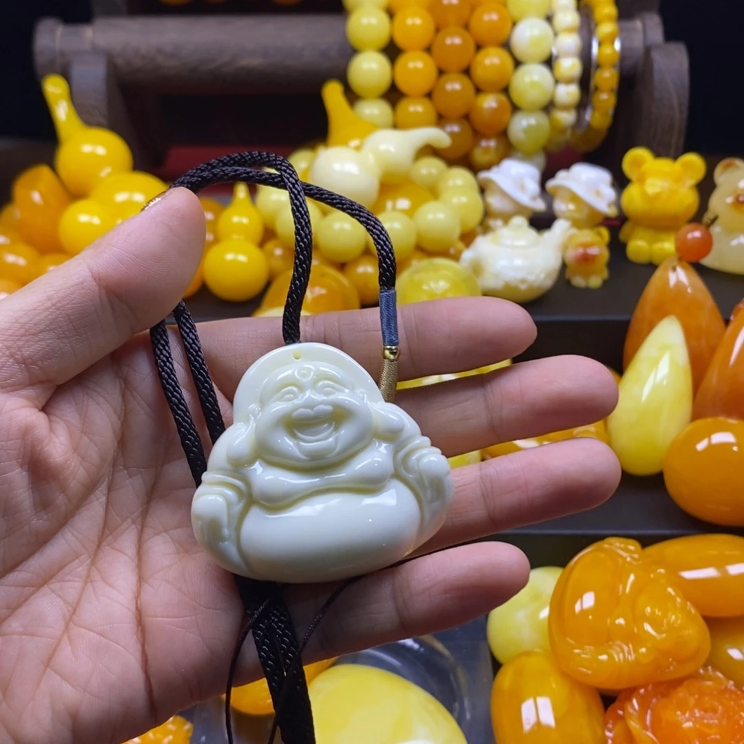 5***爷非金属全品无暇瓷白佛牌