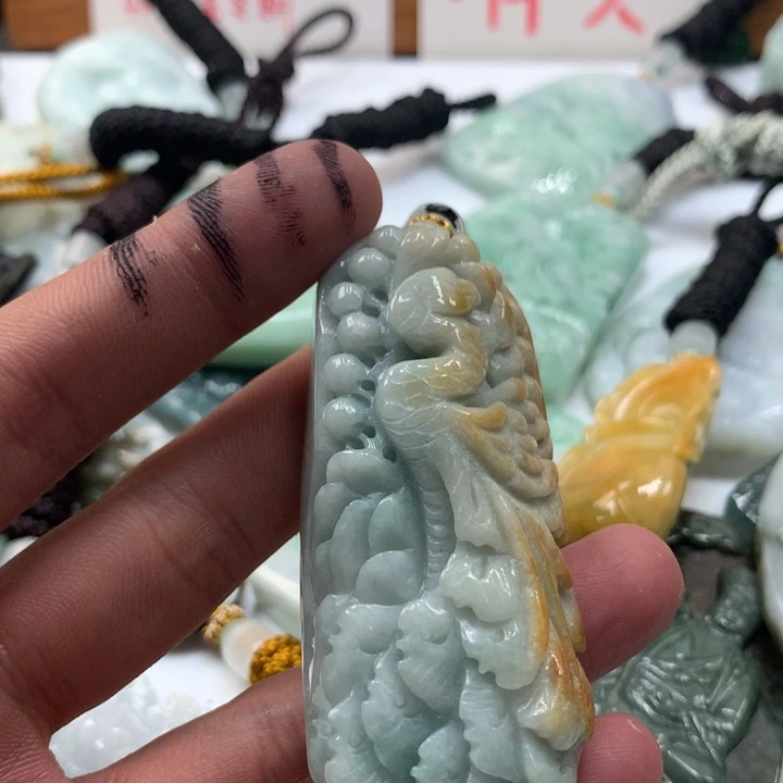 颈饰未镶嵌翡翠保真天然a货翡翠