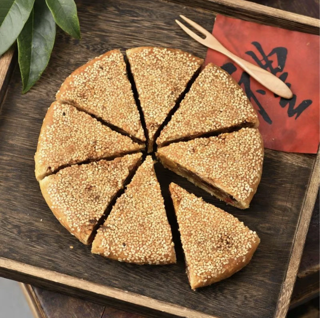 陈昌盛温州桥墩手工传统大月饼多口味鲜肉芝麻蛋黄肉松五仁糕点