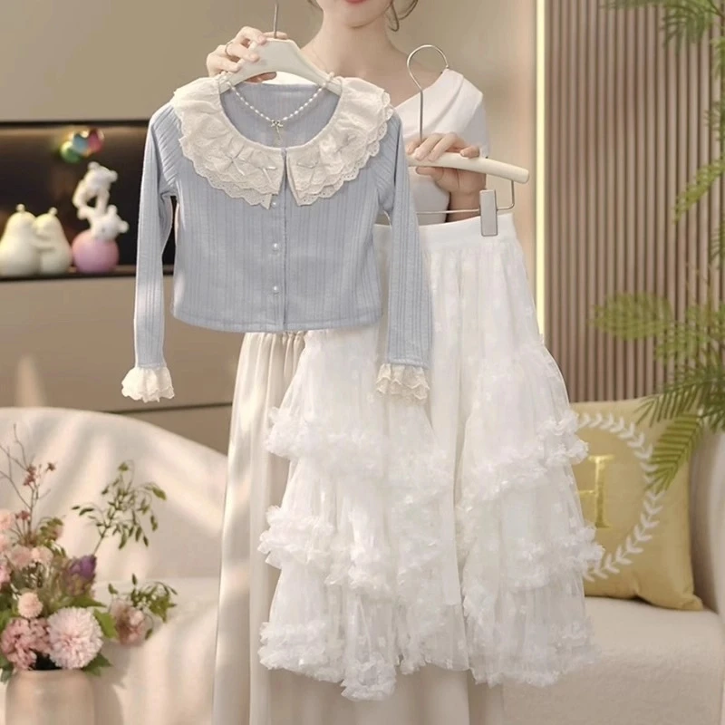 女童春装205新款洋气时髦套装大童半身裙儿童超好看开春潮酷穿搭