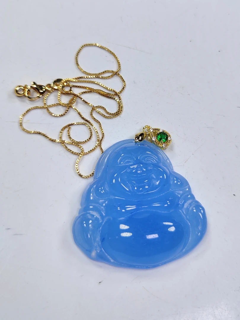 蓝佛公吊坠发一个L61（配扣头链子）