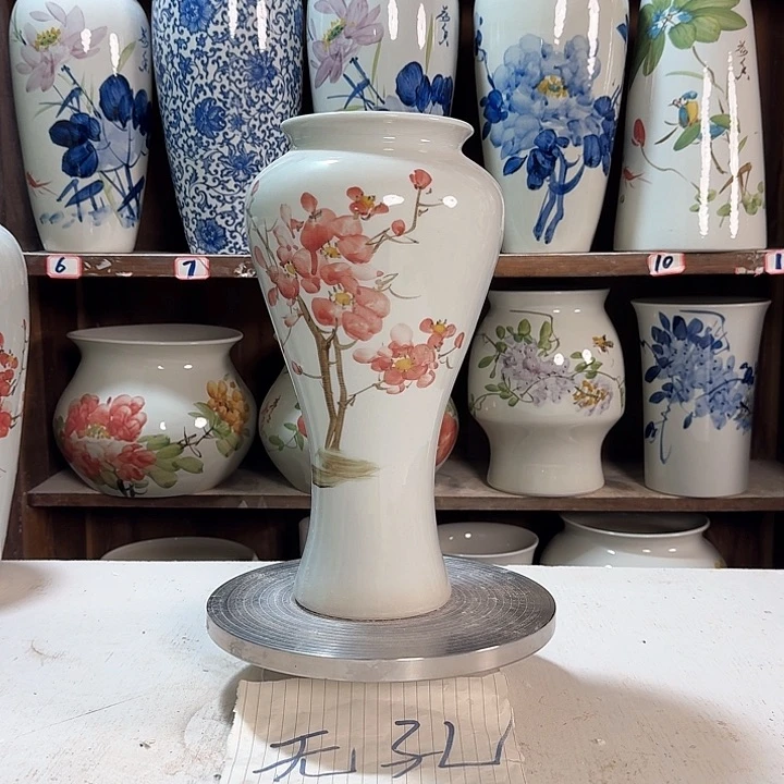 瓶梅瓶红梅花款新款新款陶瓷