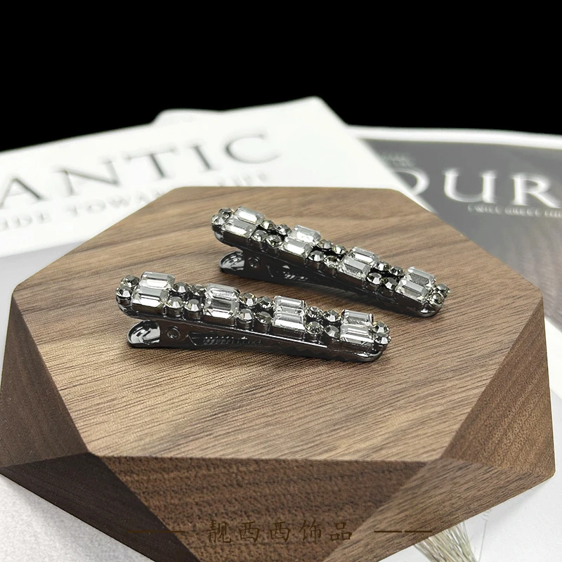 【LXX靓西西】421鸭嘴夹5厘米简约气质百搭碎发夹一对装