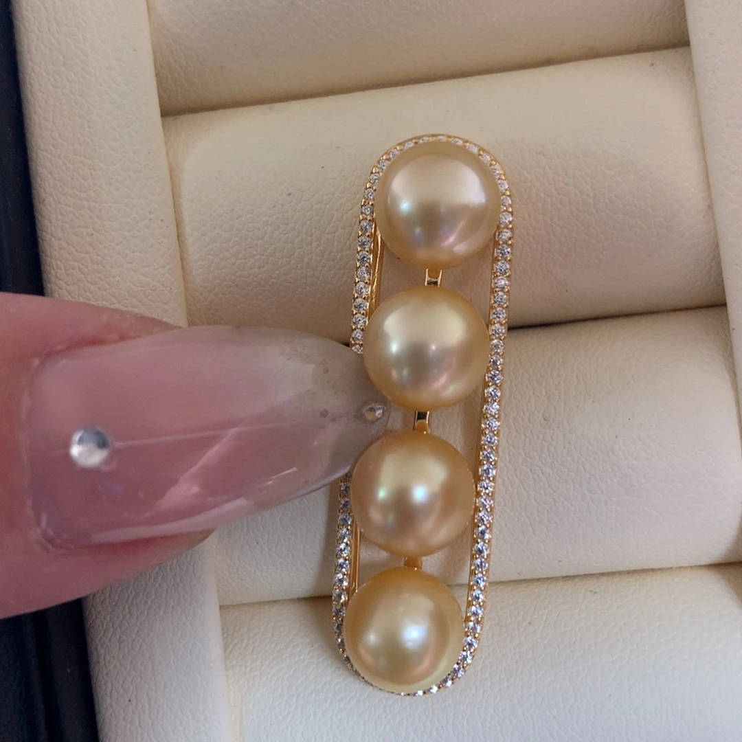 颈饰银S925镶嵌海水珍珠